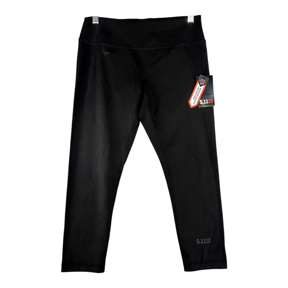 5.11 PT-R Max Effort Capri Womens Size Medium Black Physical Training‎ Leggings
